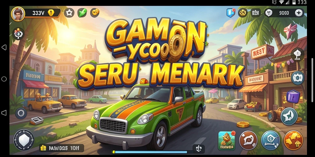 Tampilan gameplay dinamis dan interaktif dari 333V.
