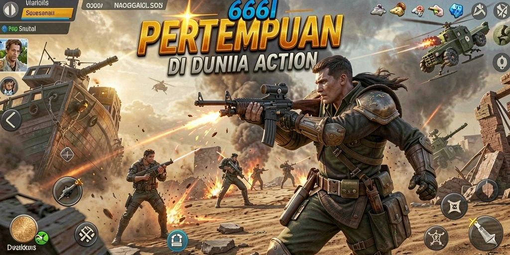 Tampilan seru dari gameplay 666I dengan aksi pertempuran yang mendebarkan.