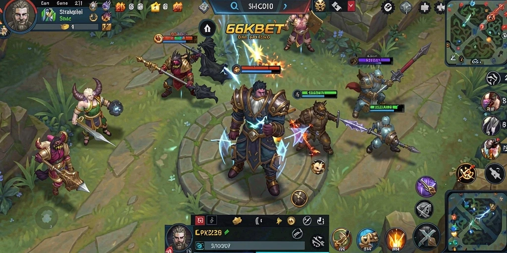 Tampilan gameplay 66KBET yang memukau dengan aksi strategis.