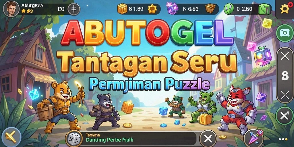 Tampilan gameplay menantang dalam game Puzzle ABUTOGEL.