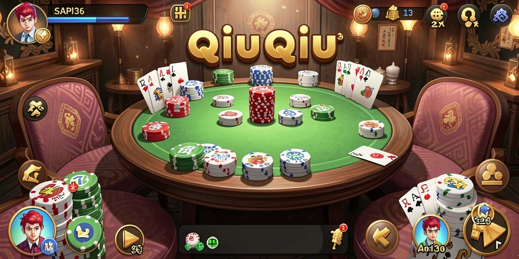Tampilan menarik dari gameplay QiuQiu API36 yang menegangkan.