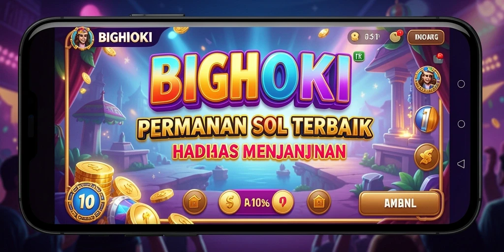 Tampilan menarik dari gameplay slot BIGHOKI yang penuh warna.