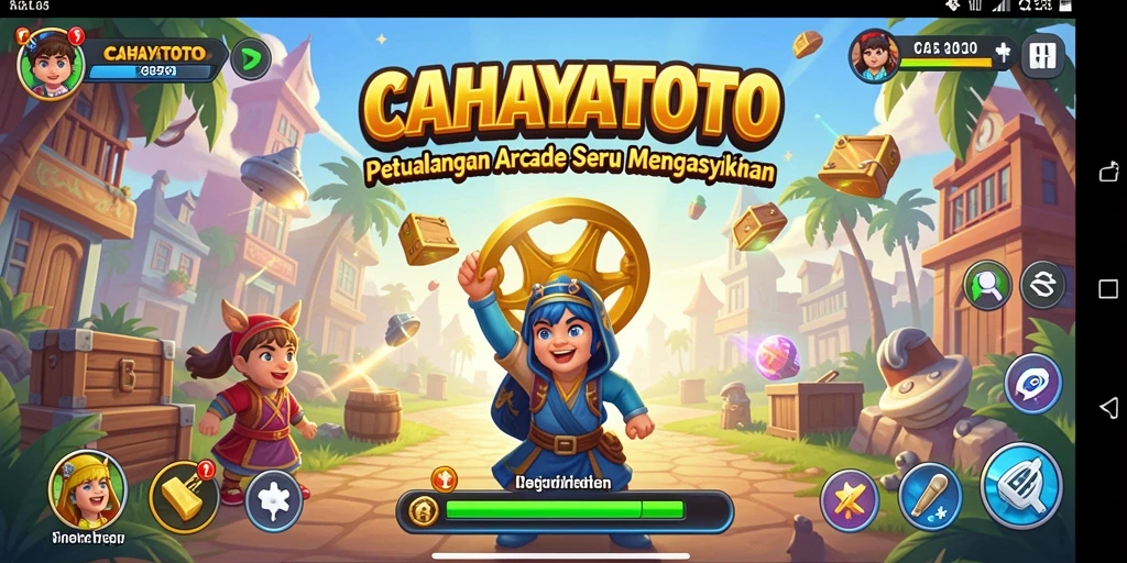 Tampilan gameplay seru CAHAYATOTO dengan aksi cepat dan grafis menarik.
