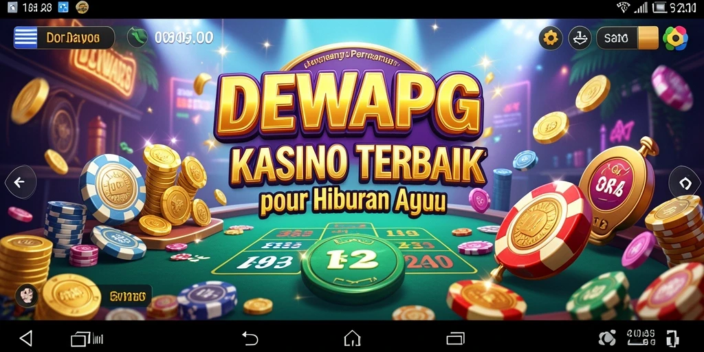 Screenshot gameplay utama DEWAPG yang menampilkan pengalaman seru Kasino.