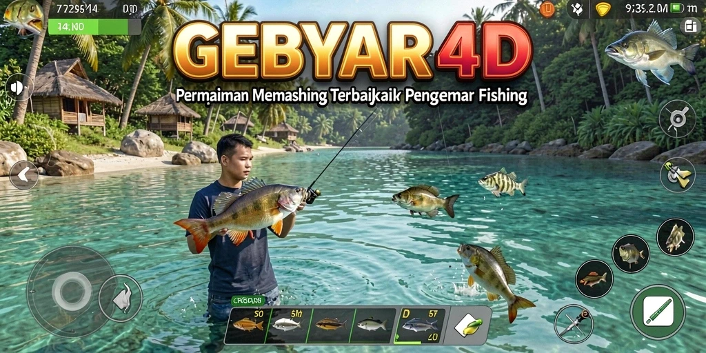 Tangkapan ikan besar di dalam gameplay GEBYAR4D yang seru.