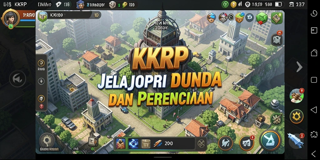 Tampilan layar gameplay KKRP dengan elemen strategi yang menarik.