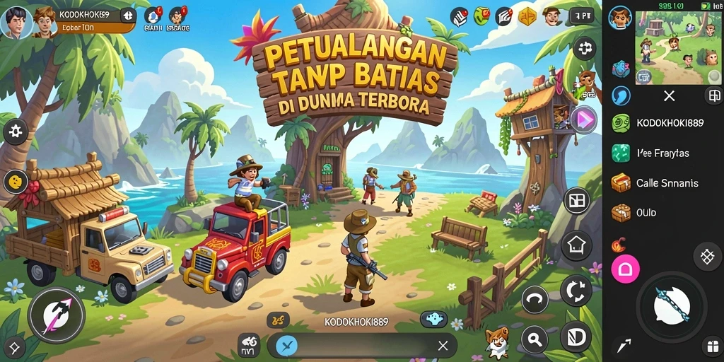 Gameplay mendebarkan dalam dunia terbuka KODOKHOKI889