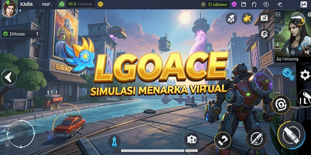 Tampilan gameplay seru dari LGOACE yang menampilkan simulasi kehidupan nyata.