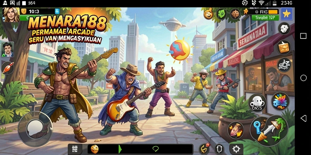 Screenshot gameplay MENARA188, menunjukkan aksi seru dalam permainan Arcade.