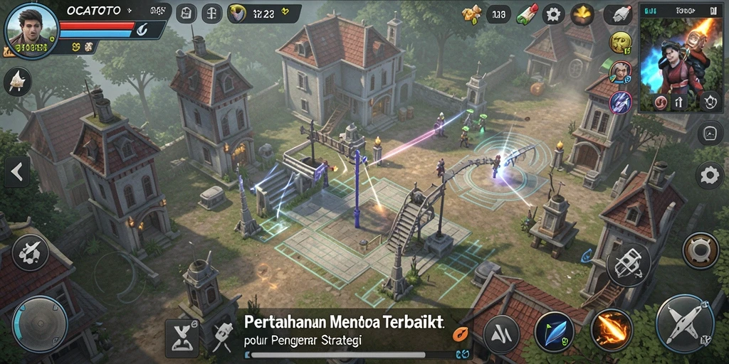 Tampilan intens dan strategi menara dalam aksi di OCATOTO.
