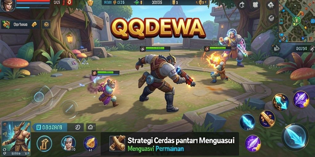 Screenshot utama QQDEWA menampilkan aksi strategi yang mendebarkan.