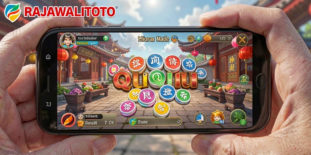 Tampilan gameplay menarik dari RAJAWALITOTO yang menunjukkan strategi QiuQiu.