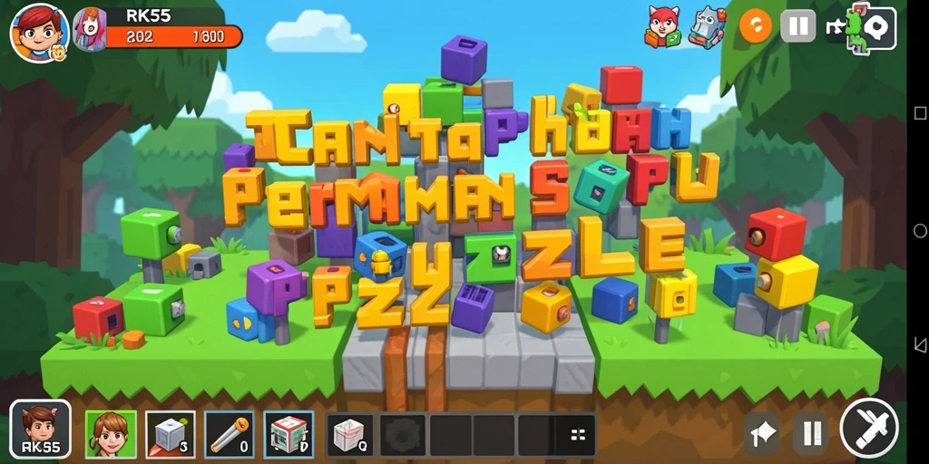 Tampilan gameplay seru dari RK55 yang menantang.