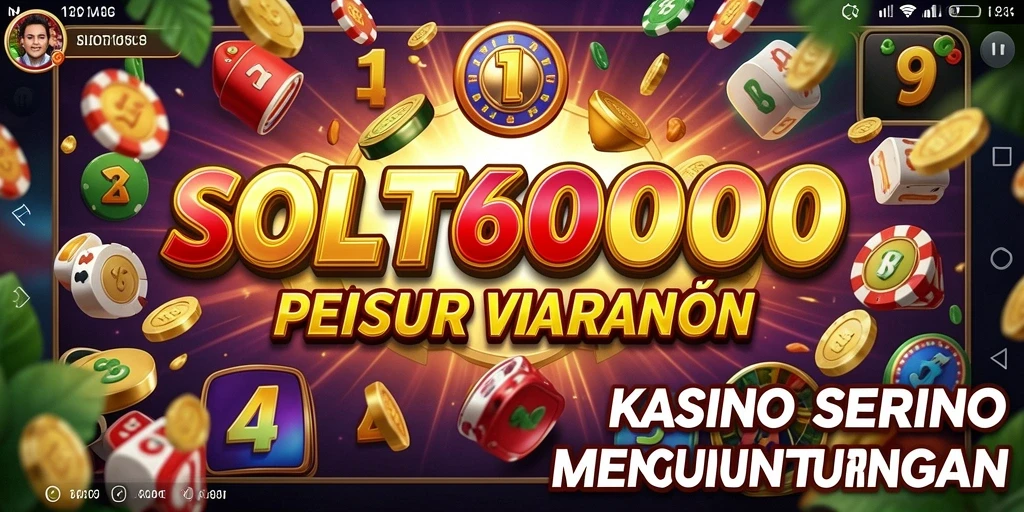 Gameplay seru dan mendebarkan dari SLOT6000 di layar ponsel.