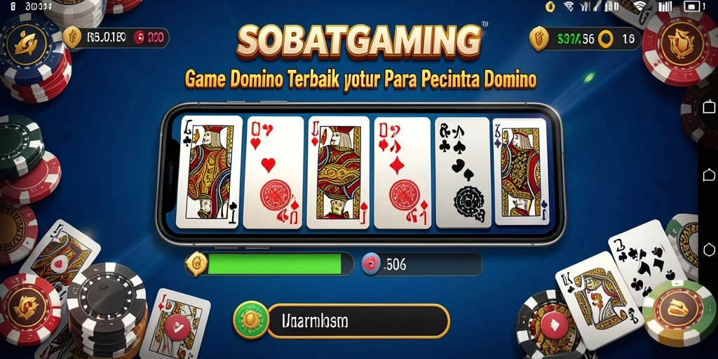Tampilan gameplay yang menarik dari SOBATGAMING dalam permainan Domino.