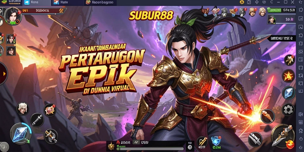 Tampilan gameplay dinamis dari SUBUR88 yang penuh aksi.