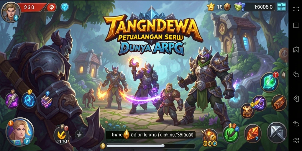Tampilan aksi seru dalam permainan ARPG TANGANDEWA.
