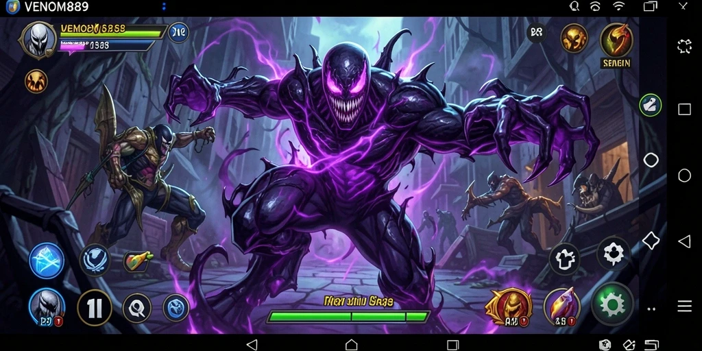 Screenshot utama <strong>VENOM889</strong> menunjukkan aksi seru dalam permainan Arcade.